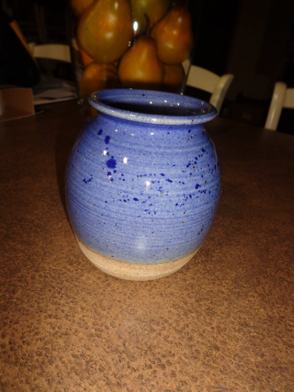 Beautiful Pottery Glazed / Raw Vase Signed